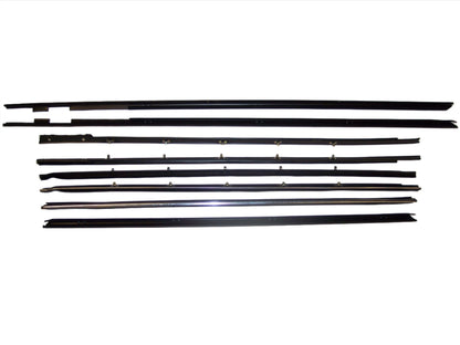 1963 FORD GALAXIE 500 & XL 2 DR FASTBACK WINDOW SWEEP SET 8PCS