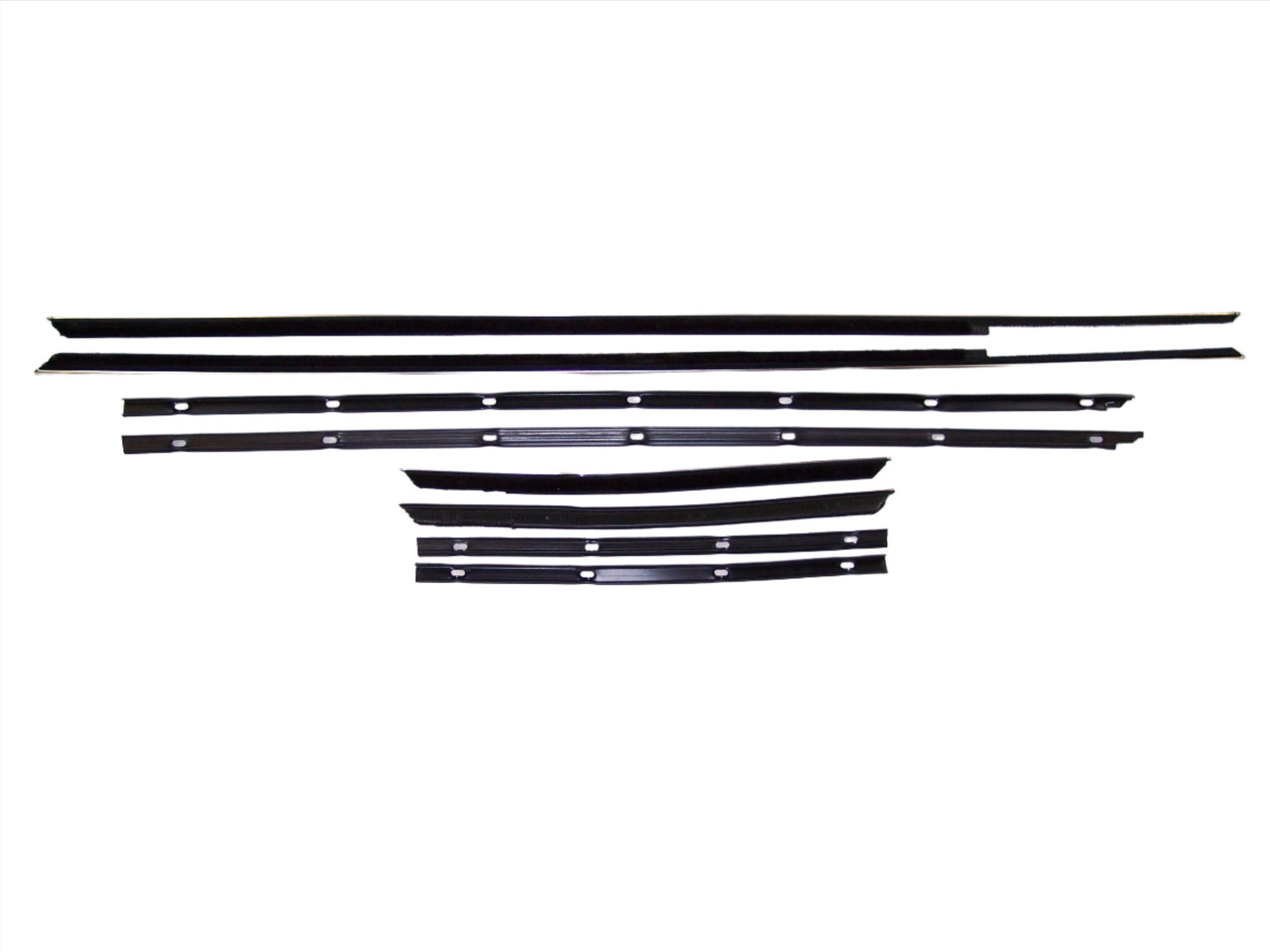 1967-1968 FORD GALAXIE CONVERTIBLE WINDOW SWEEP SET 8PCS