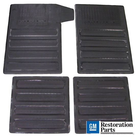 Floor Mats, Front And Rear For Oldsmobile 442 1968-71, Cutlass 1968-72; FM 7301