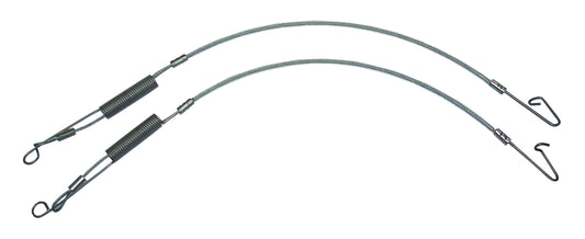 1994-1998 Ford Mustang convertible rear flap tension cables, pair.