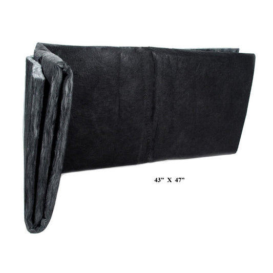 43" X 47" Hood Insulation - Black Fiberglass; HI 1