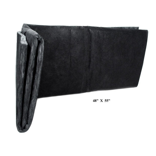 48" X 55" Hood Insulation - Black Fiberglass; HI 2