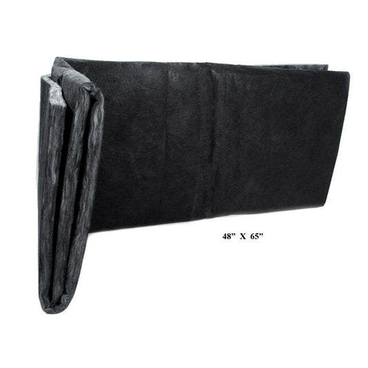48" X 65" Hood Insulation - Black Fiberglass; HI 3