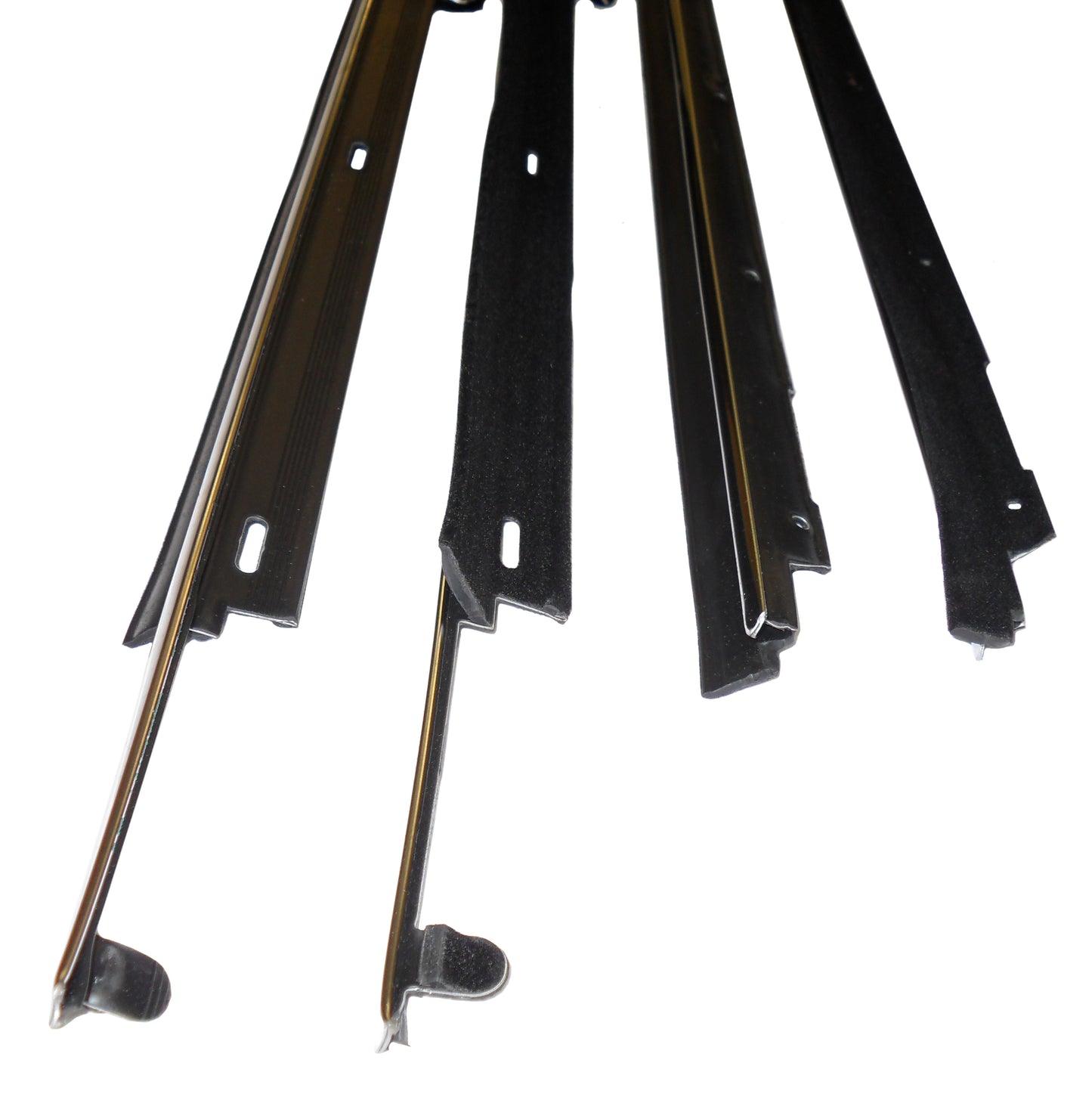 1980-1990 Chevrolet 4-door sedan front door window sweep set.