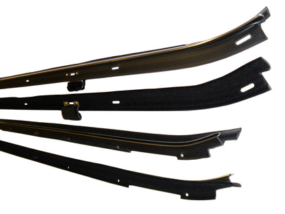 1980-1990 Chevrolet 4-door sedan front door window sweep set.