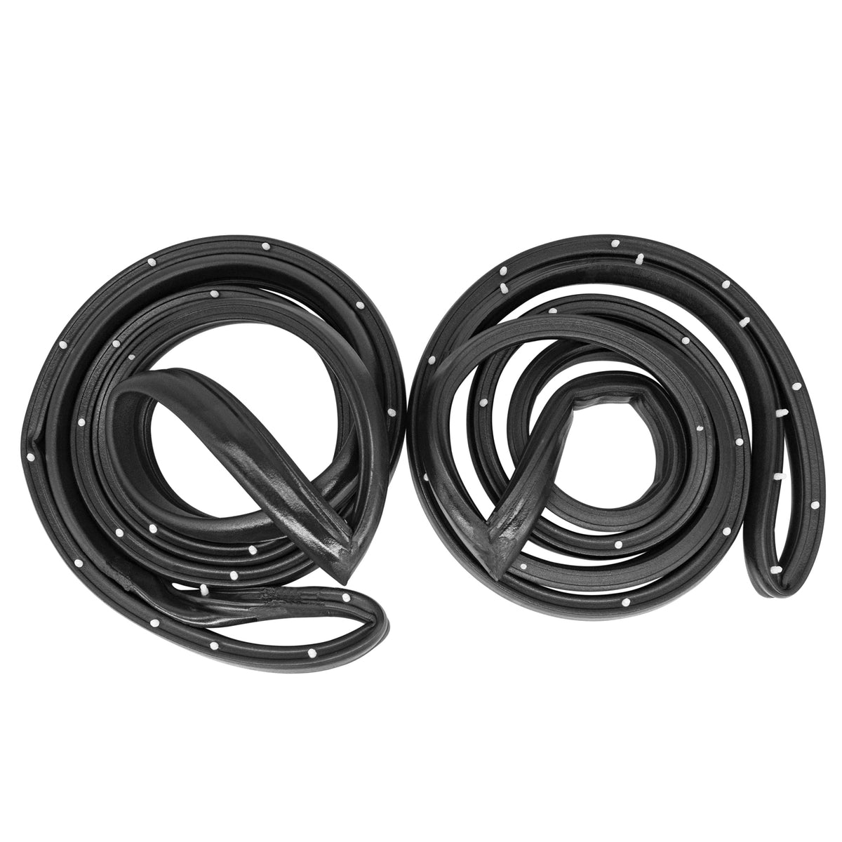 Front Molded Door Seals with White Clips For Buick Electra 1977-1986; LM 18-L/WC