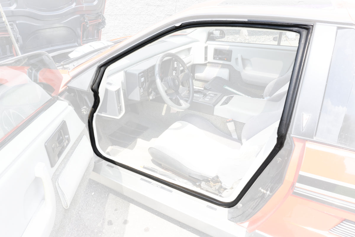 Molded Door Seal Pair for Pontiac Fiero Coupe 1984-1988; LM 84