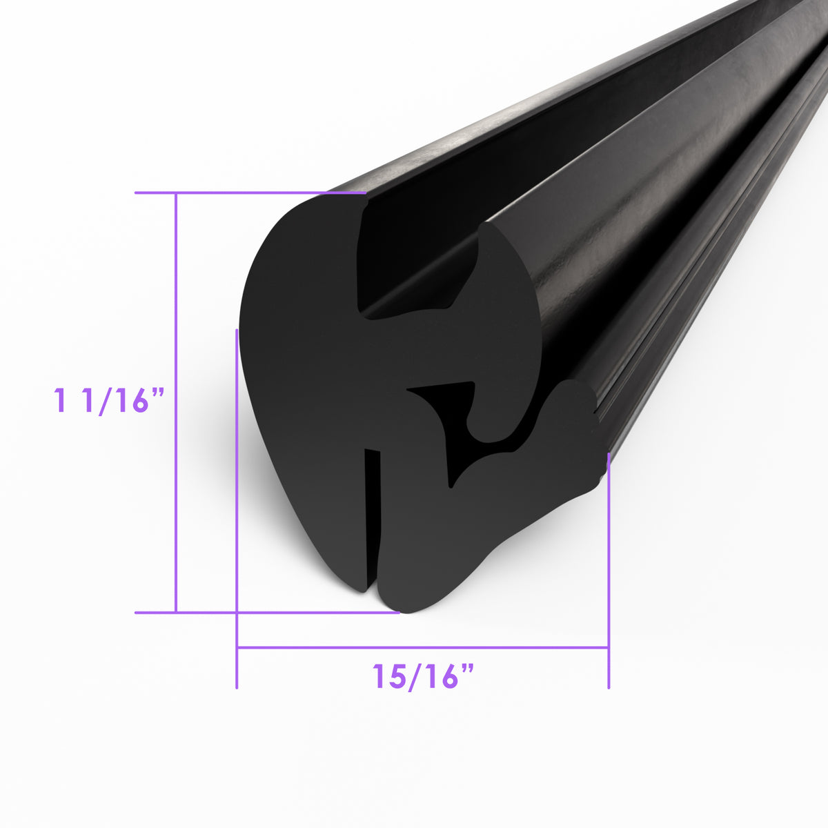 1/4\Windshield and Fixed Side Window Seal 1/16\" thickness; LP 101-A 50