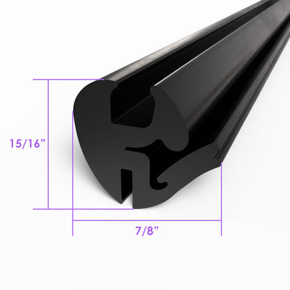 1/4"Windshield and Fixed Side Window Seal 1/8" thickness, 50 Piece; LP 101-G 50