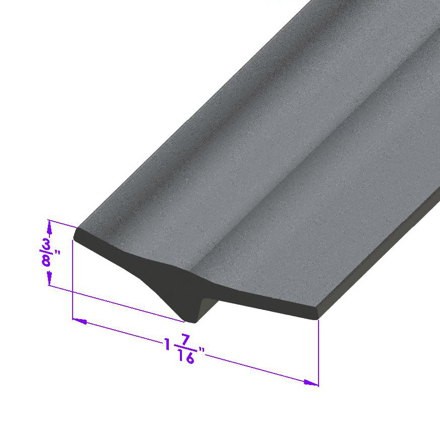 Door Bottom Seal For Ford Model 74 1937, Model 78 1937 1-1/2 in. L; LP 104-D/FT
