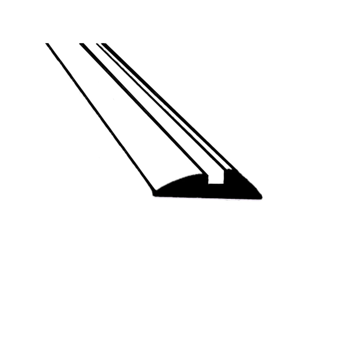 1/2" Thick Bumper Over-Rider Rubber; LP 109