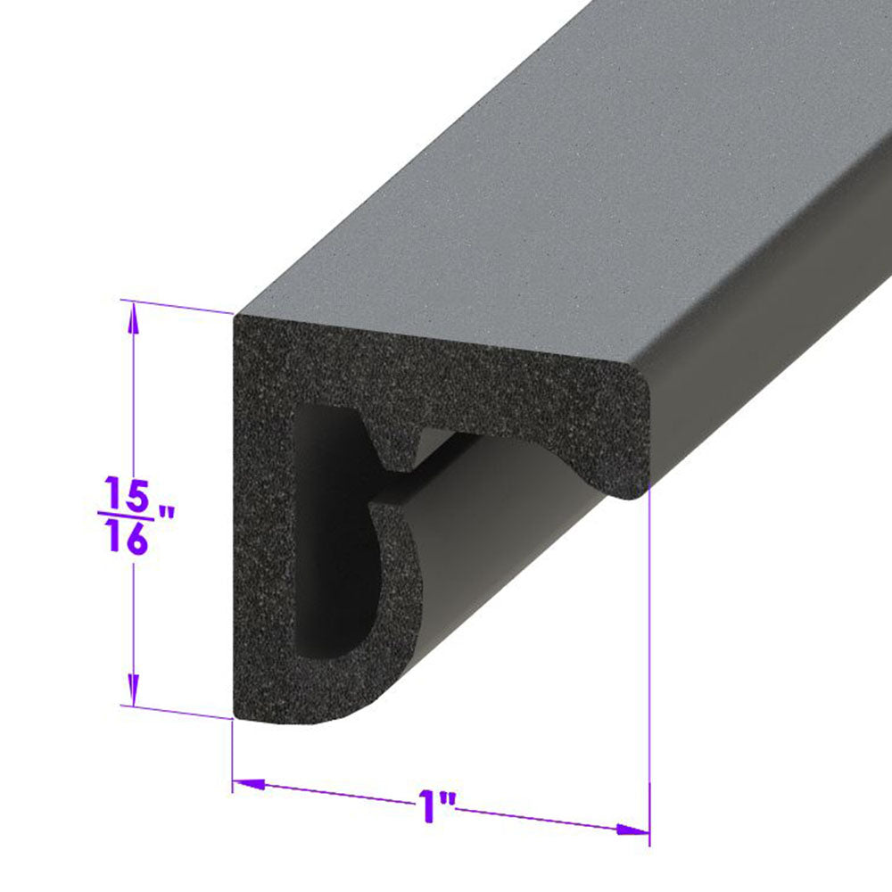 Convertible Top Rail Seal; LP 110-C