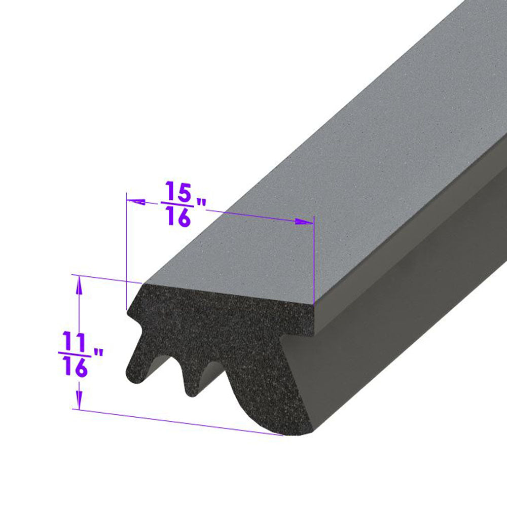 7/8" wide Roof Rail Seal 2-4 door hardtops; LP 110-EF