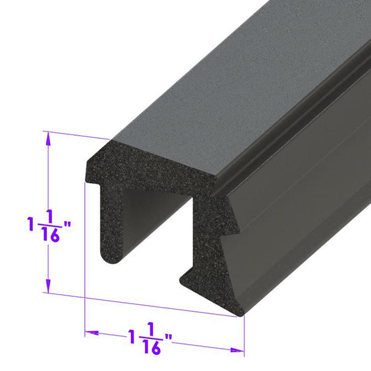 Roof Rail Seal 2-door hardtops; LP 110-MB