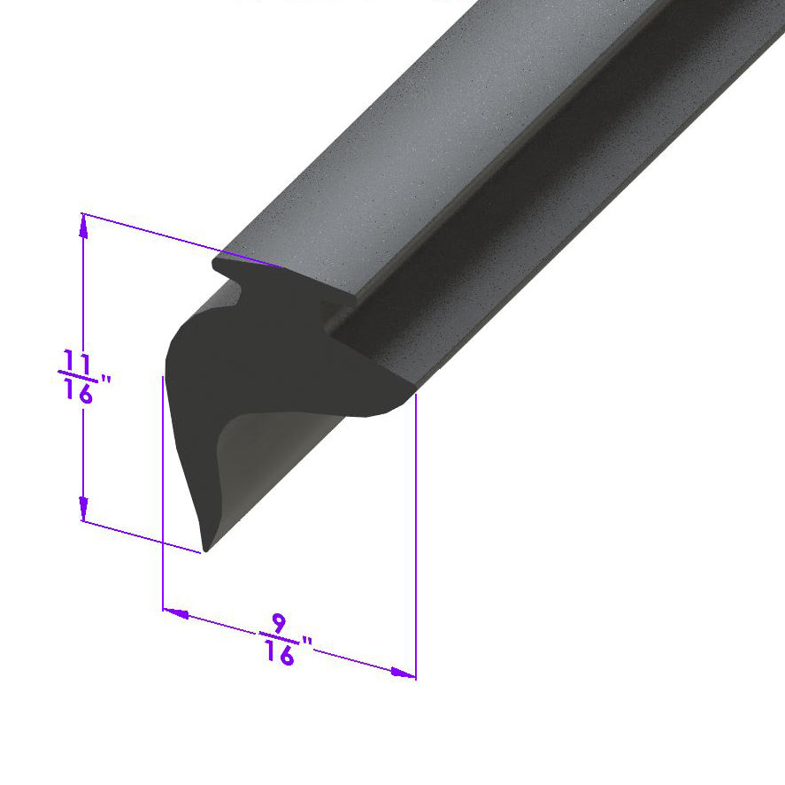 Door Side Seal Fits in Track; LP 112-D