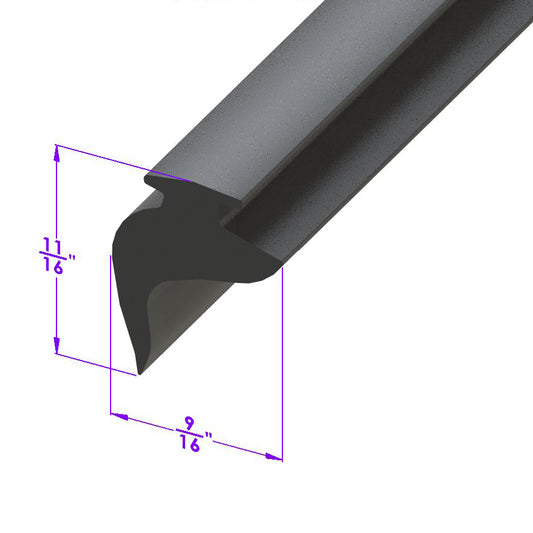 Door Side Seal Fits in Track; LP 112-D