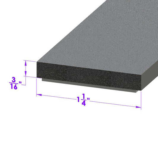 Adhesive Backed Camper/Topper Seal 1-1/4" Wide X 3/16" Thick; LP 11425