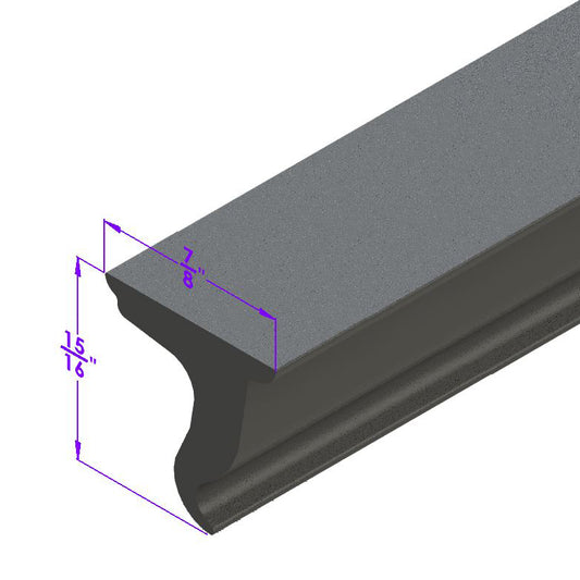 Convertible Top Rail Seal - Universal Seal For Street Rods & Customs; LP 12-B