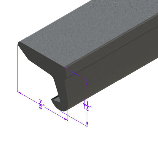 Convertibles Roof Rail Seal Fits in Metal Retainer; LP 12-C