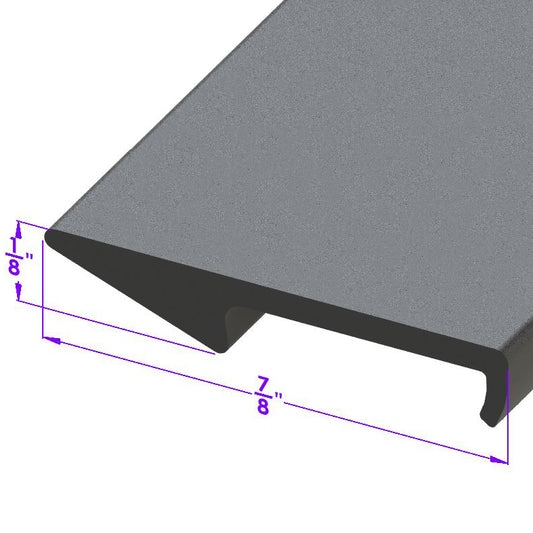 Black Rubber Sew-On Trim Molding Used For Convertible Tops; LP 12-T