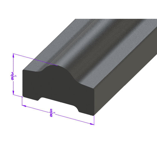 Cowl and Hood Seal All Rubber; LP 14-I