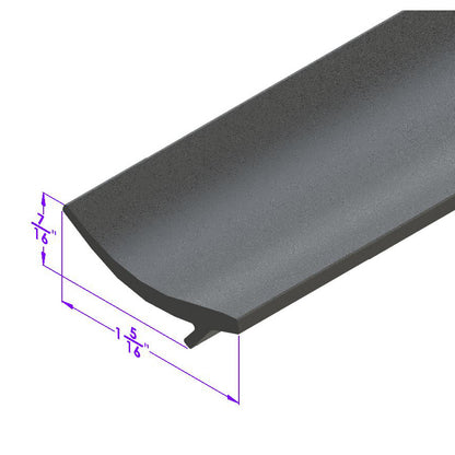 Black Rubber Hood to Cowl Seal; LP 14-Q