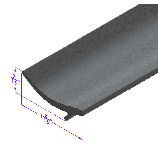 Black Rubber Hood to Cowl Seal; LP 14-Q