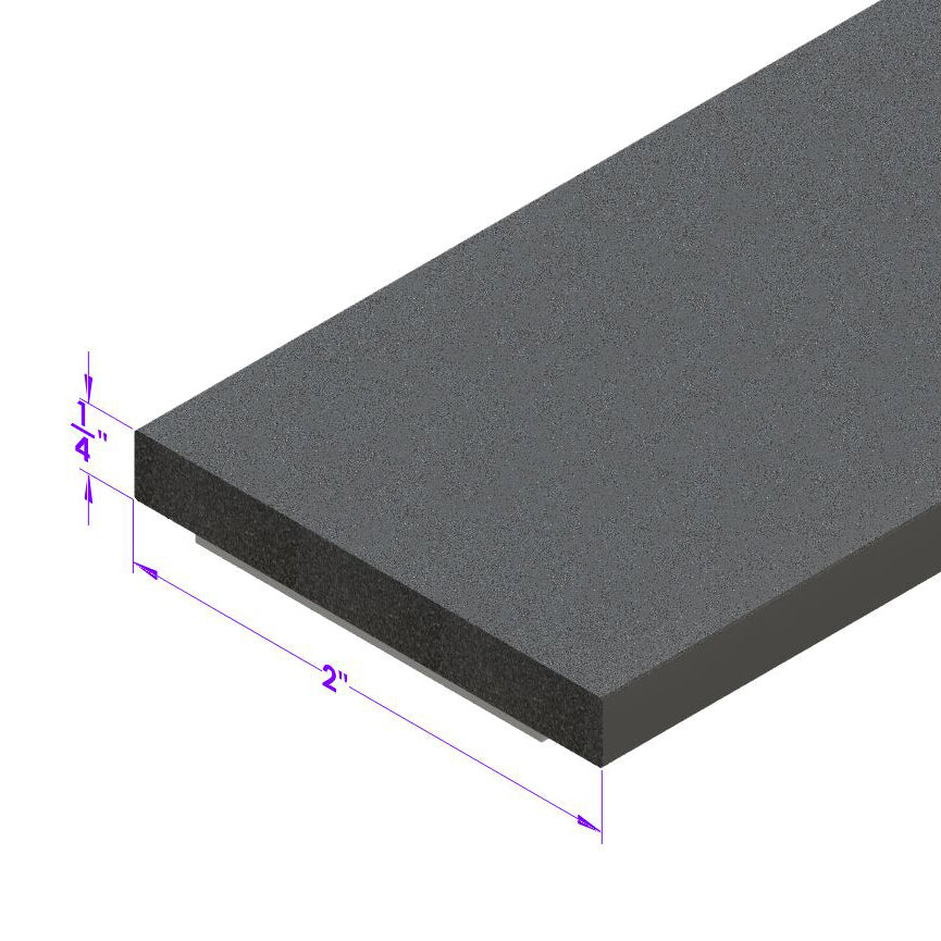 Camper Top Seal 2" Wide X 3/16" Thick; LP 20025