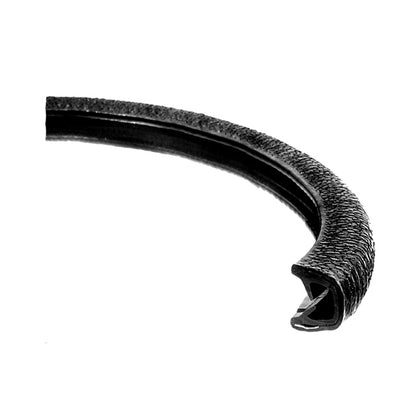 Black Flexible Plastic Push-On Windlace Fits Cars in the 1960; LP 200-F