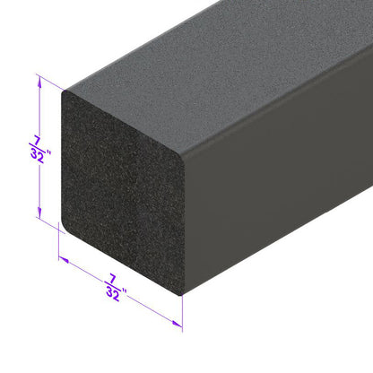0.225" Square Extrusion; LP 2113