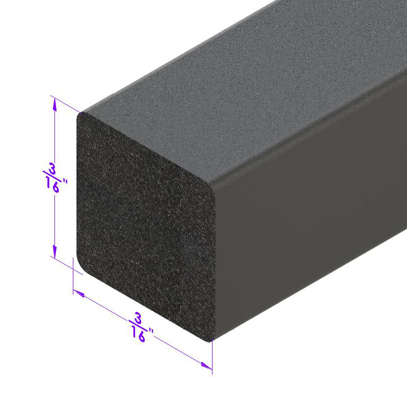 0.25" Square Extrusion; LP 2114