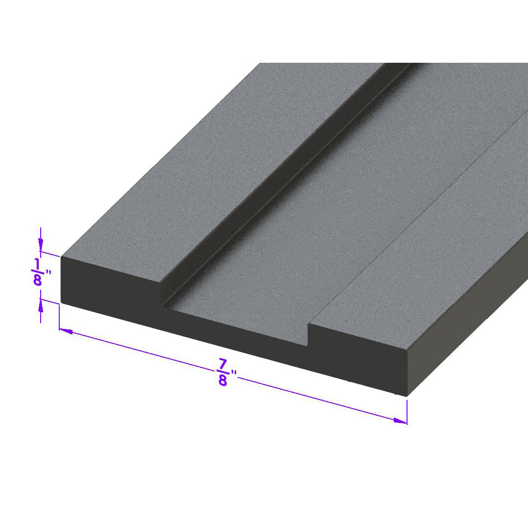 Cowl and Hood Seal - All Rubber, 7/8" Wide; LP 22-C/FT