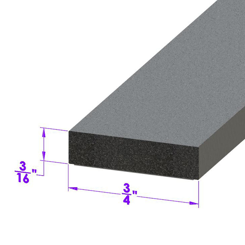 Adhesive Backed Weatherstripping. 3/4" Wide X 3/16" Thick; LP 31634