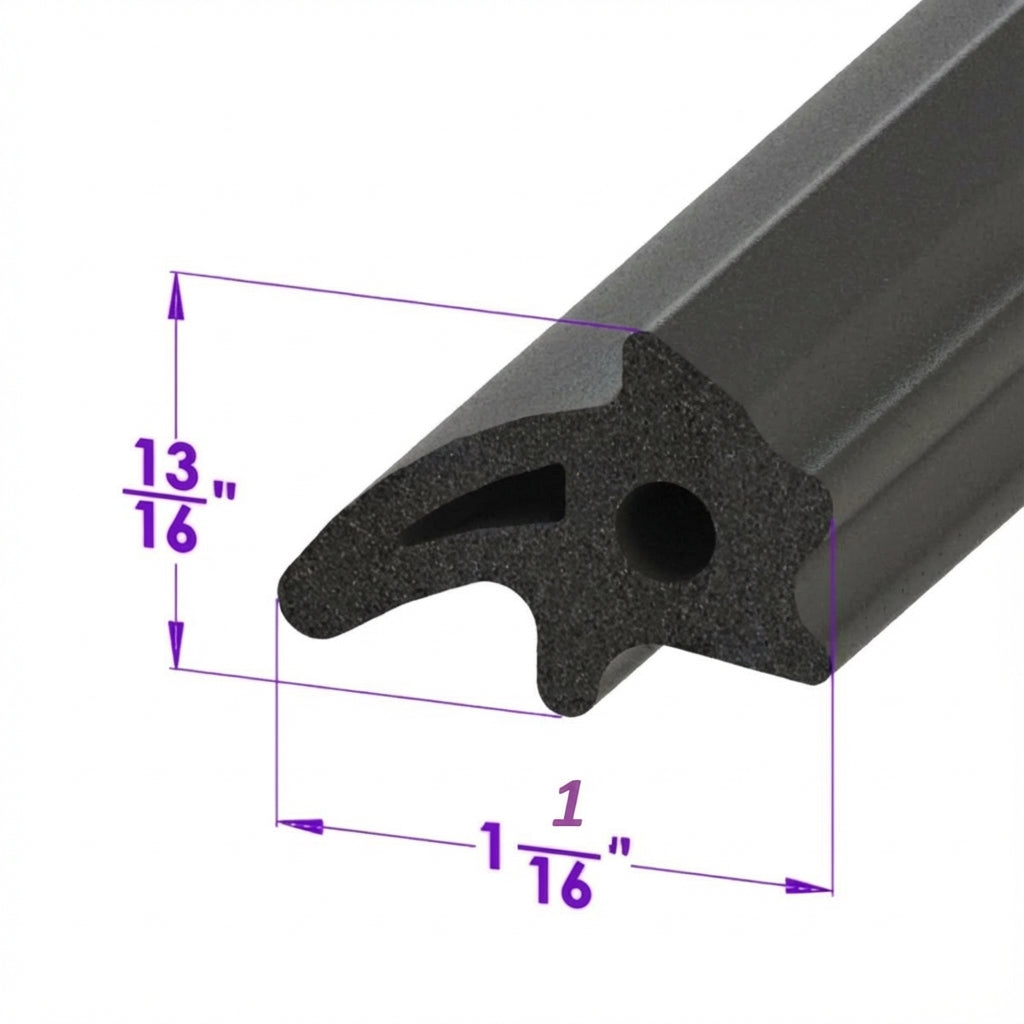 Deck Lid Seal Installs in trunk gutter, Sponge Rubber; LP 46