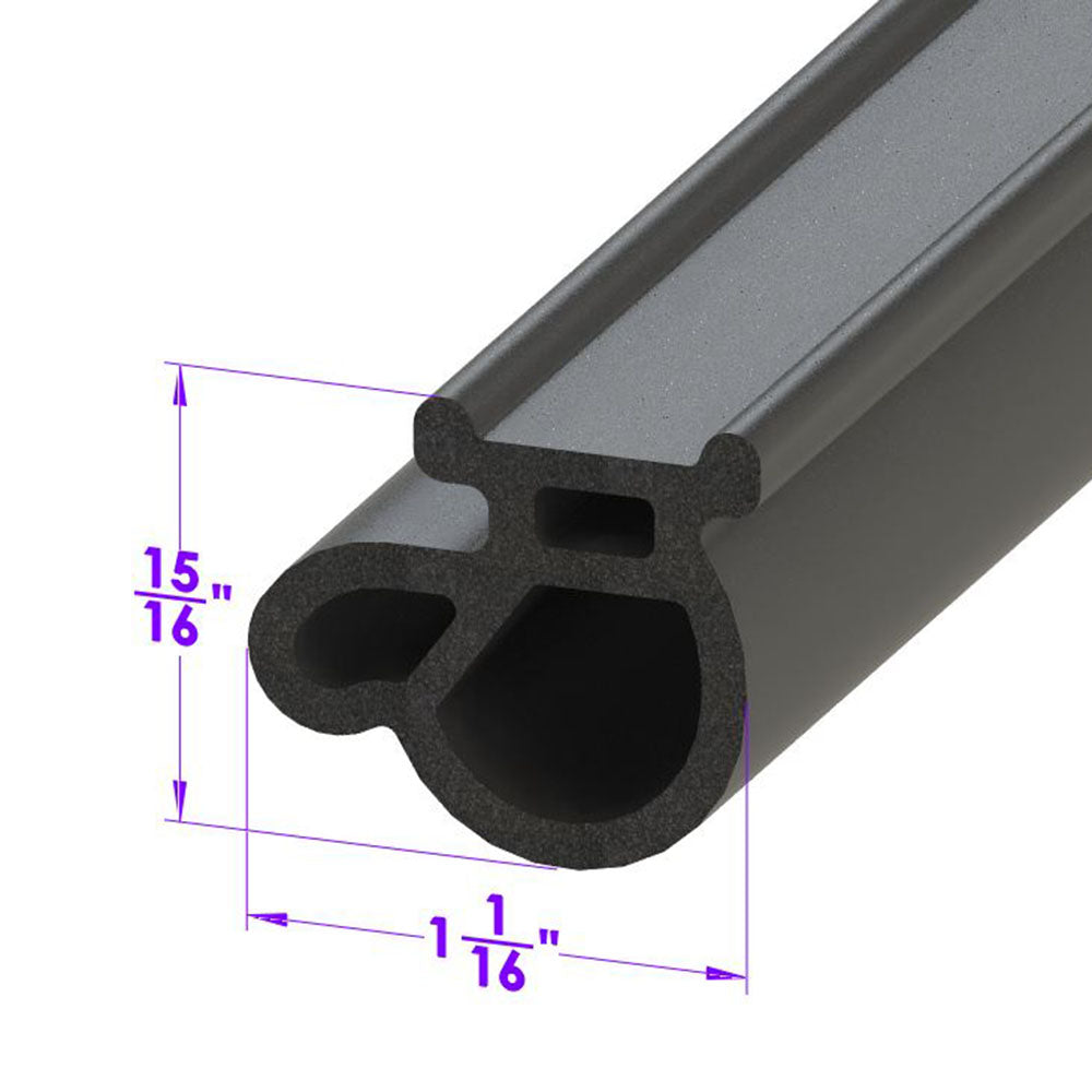 Half Steel Front Door Seal; LP 48-D