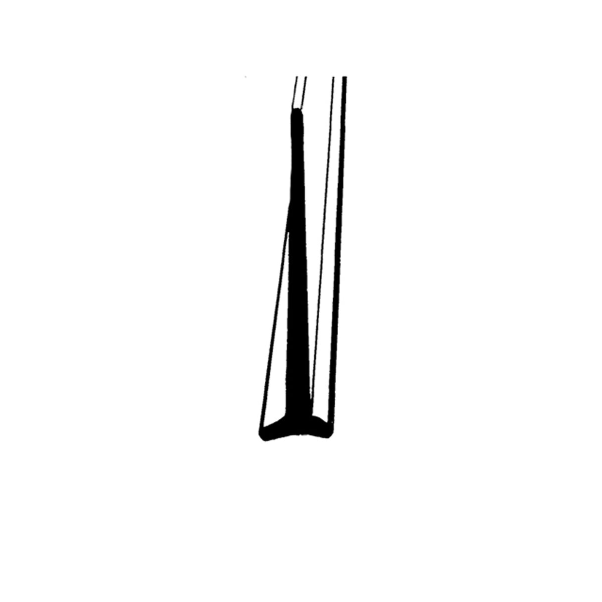 Swing-Out Windshield Seal 1-1/2" "T" Rubber; LP 49-B