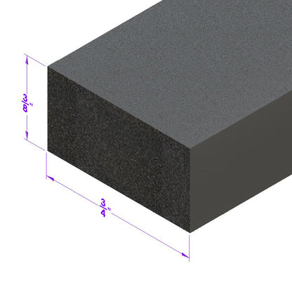 Trunk and Universal Seal Black Sponge, 3/4" Wide X 3/8" Thick; LP 58-I