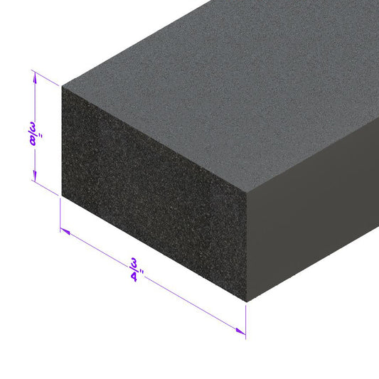 Trunk and Universal Seal Black Sponge, 3/4" Wide X 3/8" Thick; LP 58-I