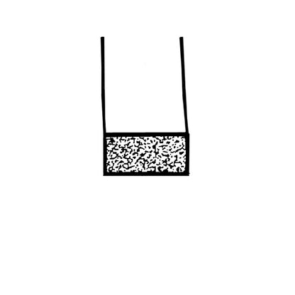 Trunk and Universal Seal Black Sponge, 3/4" Wide X 3/8" Thick; LP 58-I