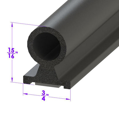 Adhesive Backed Weatherstripping Bulb Style; LP 78348