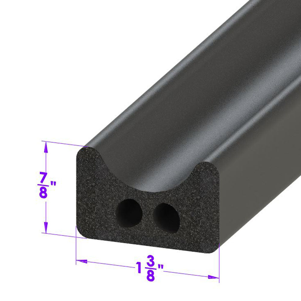 Rectangle Shaped Extrusion 1-3/8" Wide X 7/8" High; LP 80-O