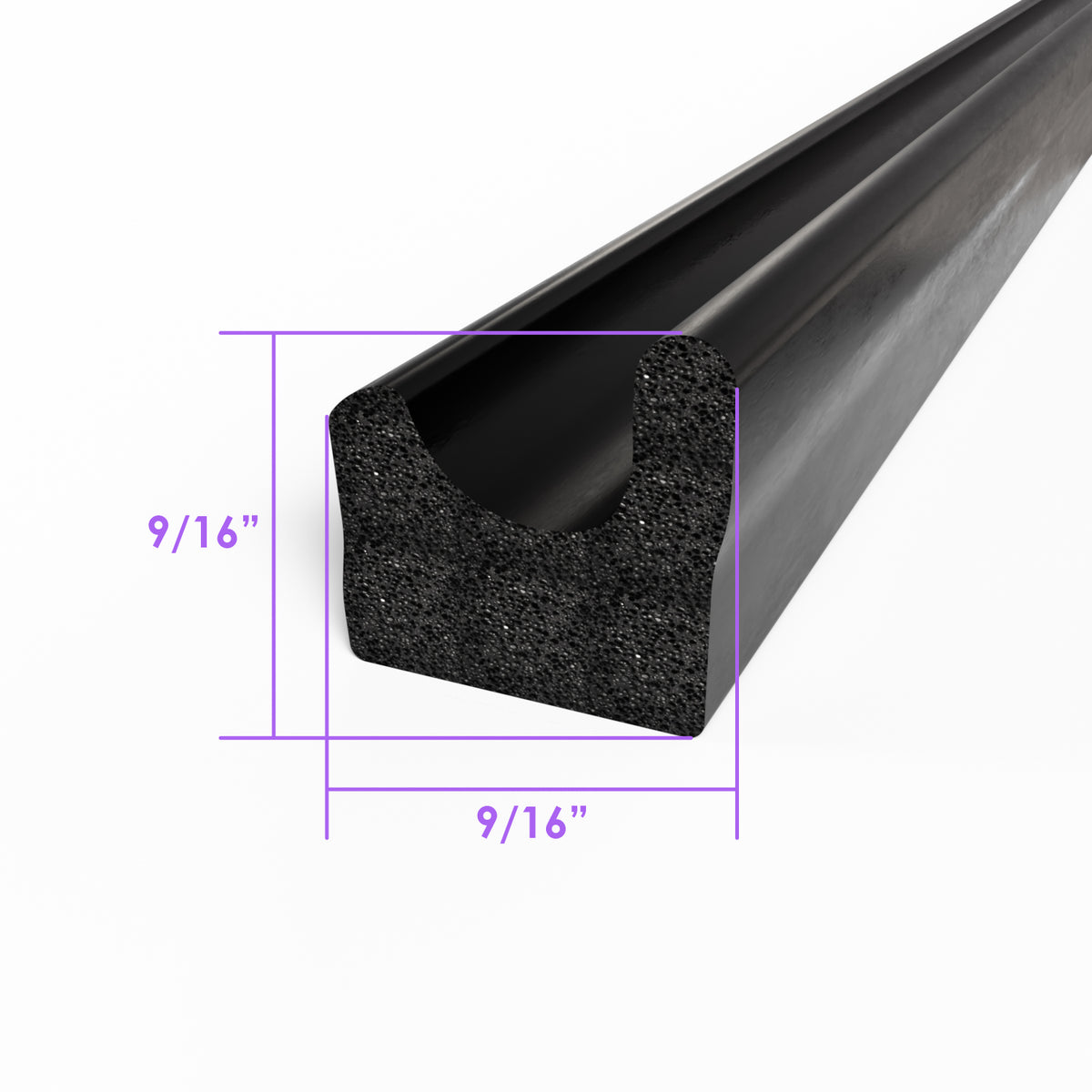 9/16" X 9/16" Extrusion; LP 80-R
