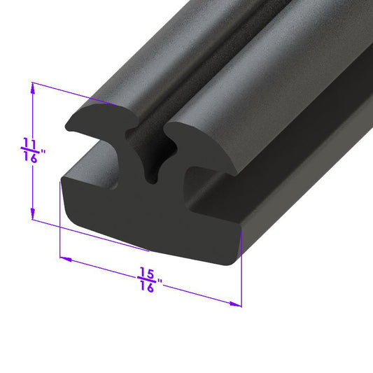 Windshield and Rear Window Seal, with Lockstrip; LP 99