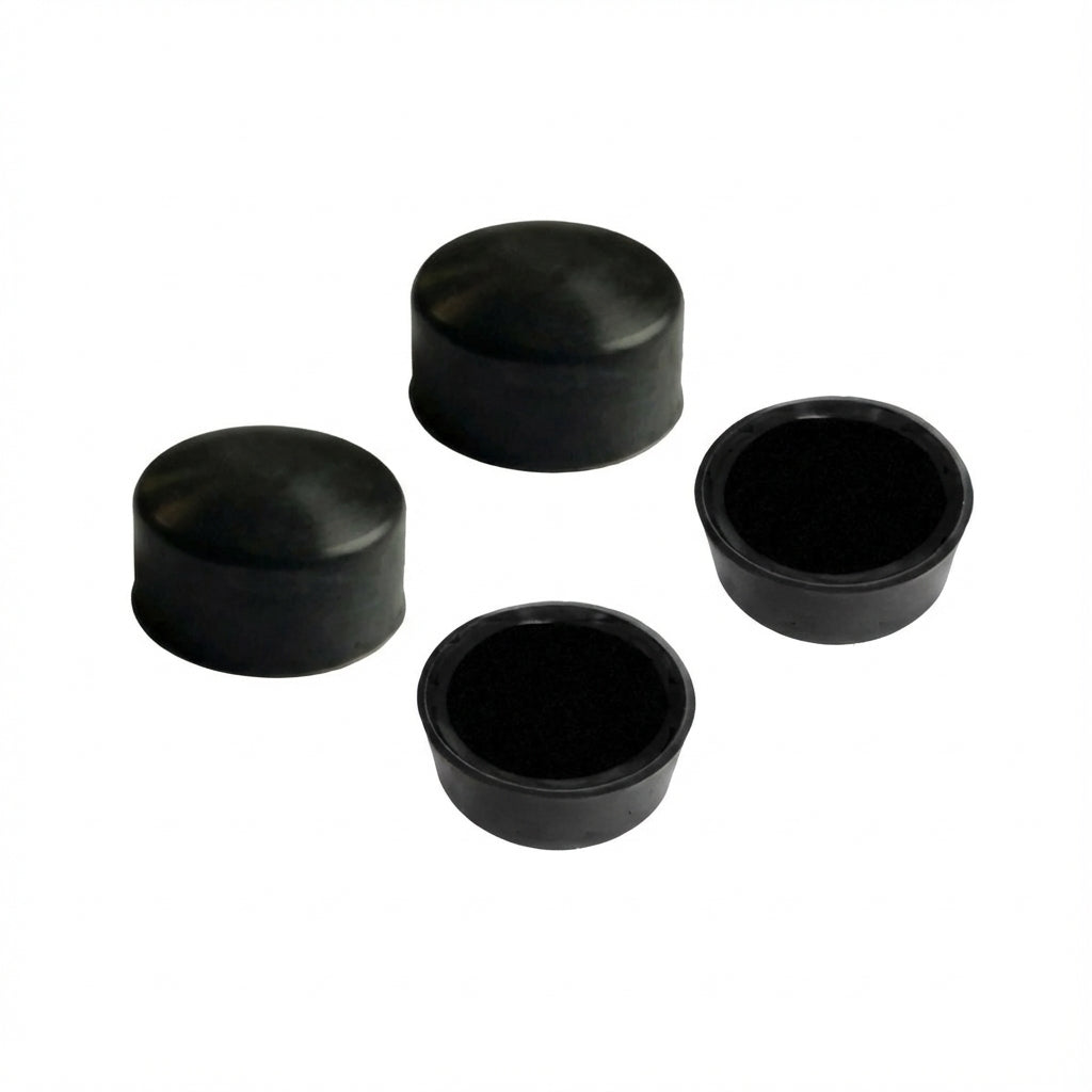 Nut Cover 0.58" (14.7mm) HEX X 0.3" (7.6mm) Blackout, Heat-proof Silicone; NC 15