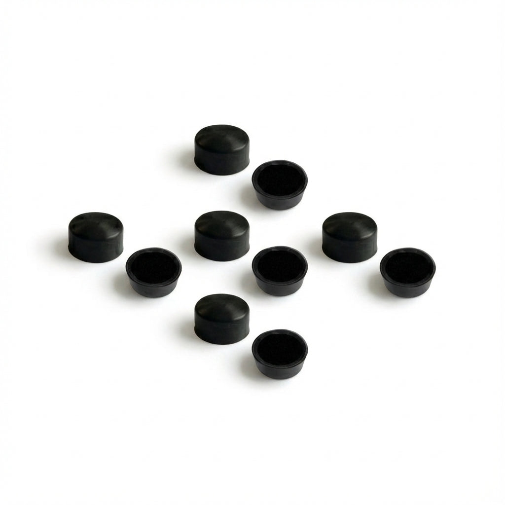 Cap-Screw Cover 0.49" (12.4mm) X 0.36" (9.1mm), Heat-proof Silicone; NC 8
