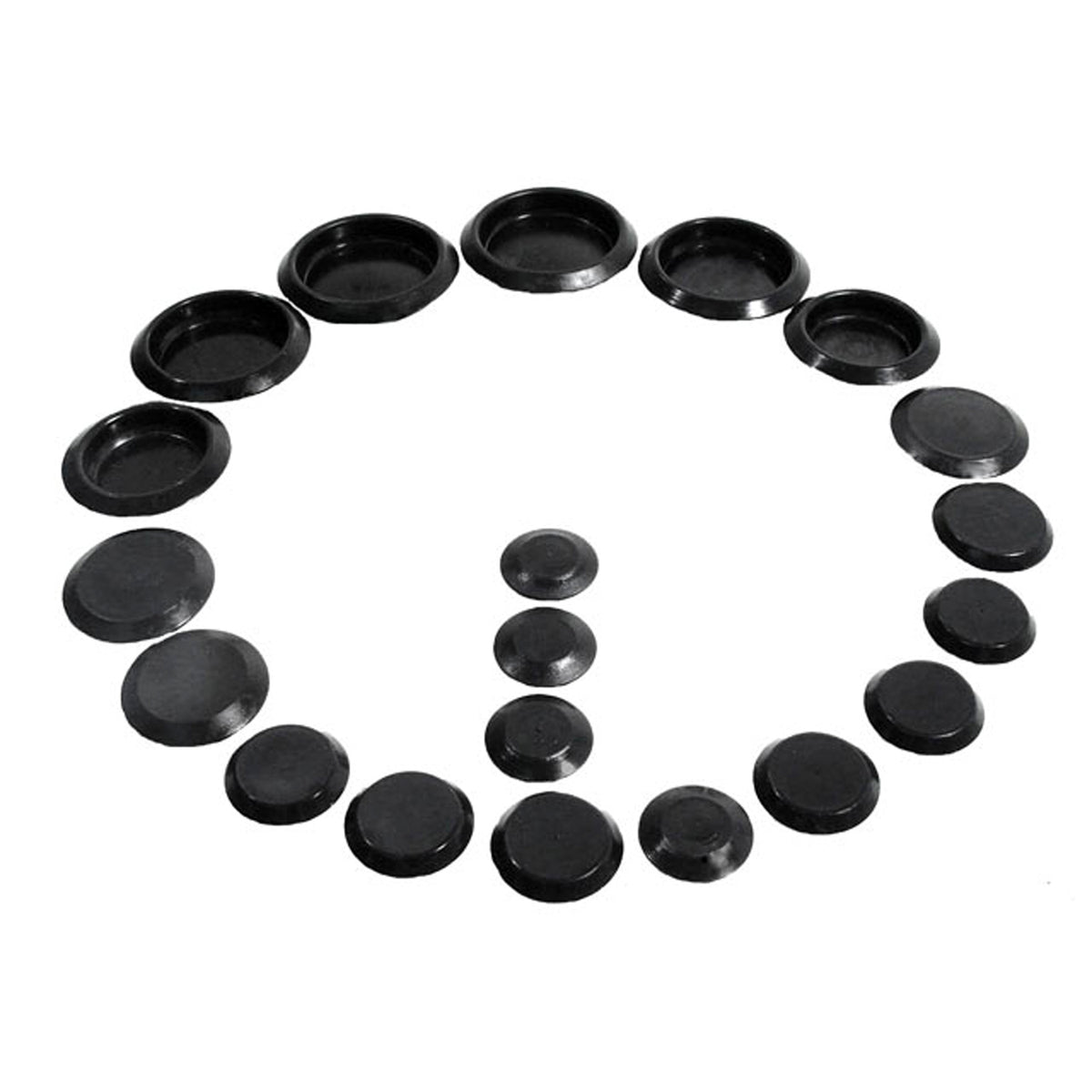 Black Plastic Flush Munt Hole Plugs See Components List; PK 600