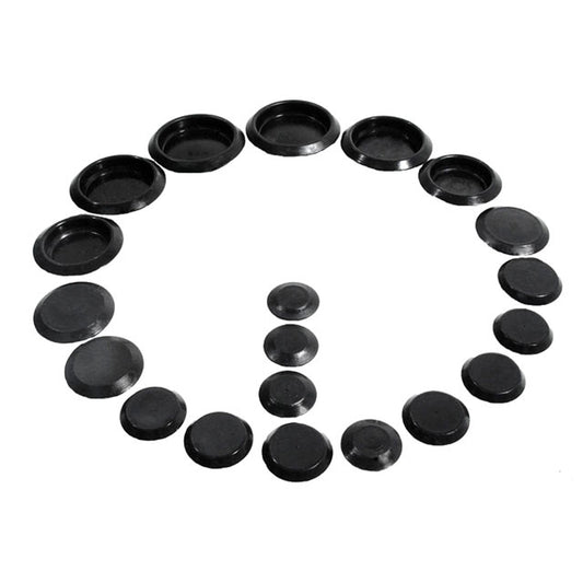 Black Plastic Flush Munt Hole Plugs See Components List; PK 600