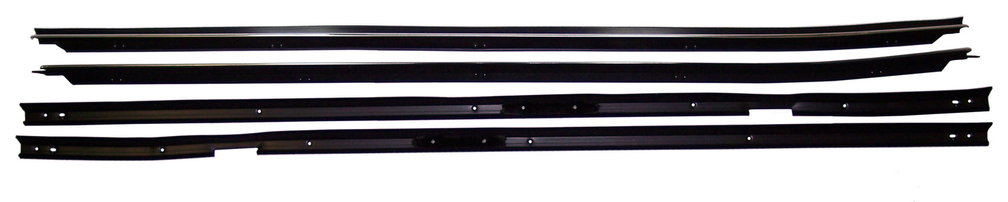 1977-1979 Pontiac Bonneville 2-door hard top window sweep set w/o chrome.