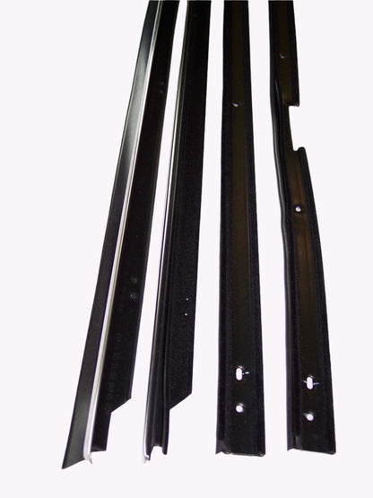 1977-1979 Pontiac Bonneville 2-door hard top window sweep set w/o chrome.