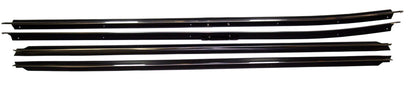 1977-1979 Pontiac Bonneville 2-door hard top window sweep set with chrome.